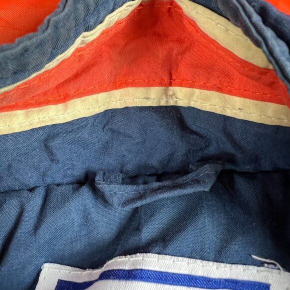 VTG 90s Starter Pro Line Chicago Bears Bomber Jacket Extra Large Blue Full Zip - Picture 9 of 16